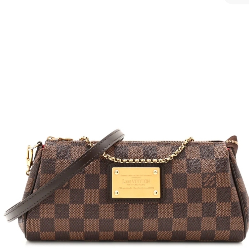 Louis Vuitton Damier Ebene Checkered Clutch